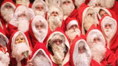 		<p>Dressing up as Santa Claus may not be the most glamorous job, and it definitely involves managing wriggling kids: “Kids throw up. They cough in your face… Some cry, and others pull your beard,” one person Hannon interviewed told her. But depending on