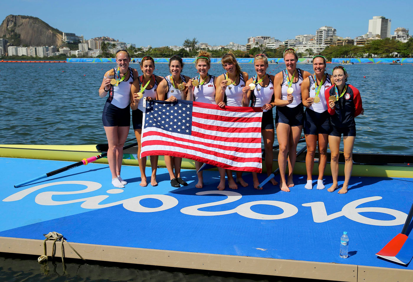 Rowing - Women's Eight Victory Ceremony