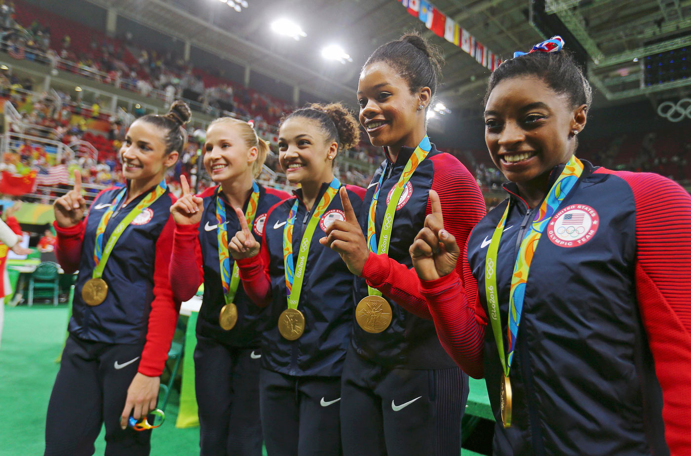 2016 Rio Olympics - Artistic Gymnastics - Women's Team Victory Ceremony