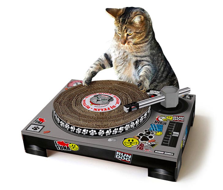 DJ Cat Scratching Pad - $35