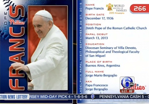 Pope Francis Rookie Card
