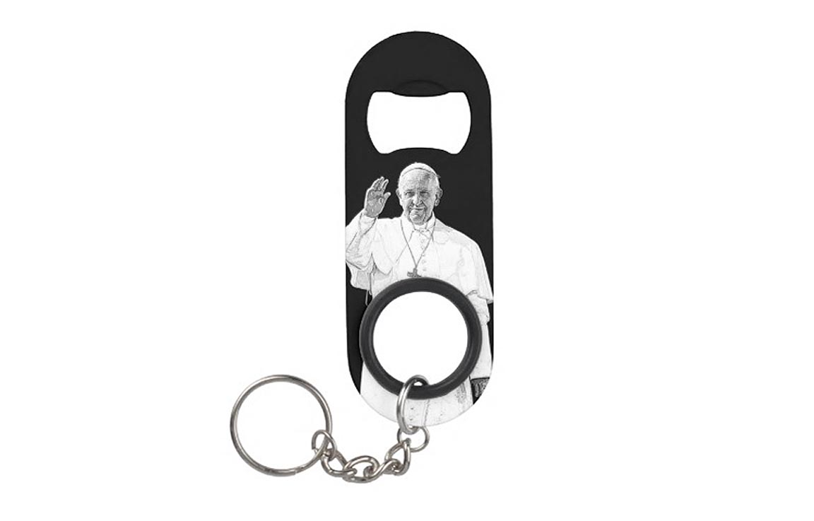 Pope Francis Bottle Opener and Key Chain