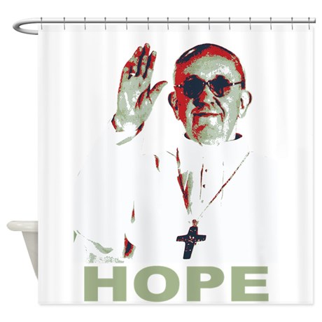 Pope Francis Shower Curtain