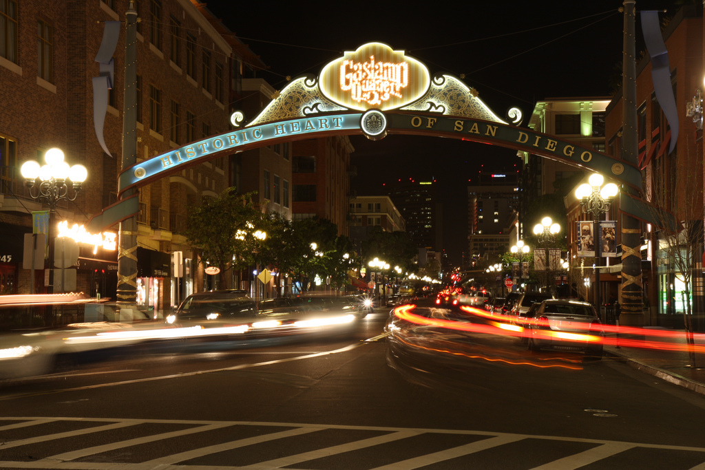 20. 5th Avenue in the Gaslamp Quarter of San Diego