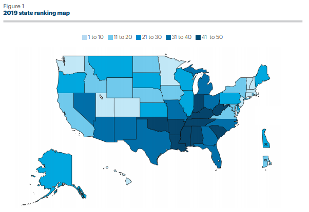 The Healthiest — And Unhealthiest — Us States The Fiscal Times 4419