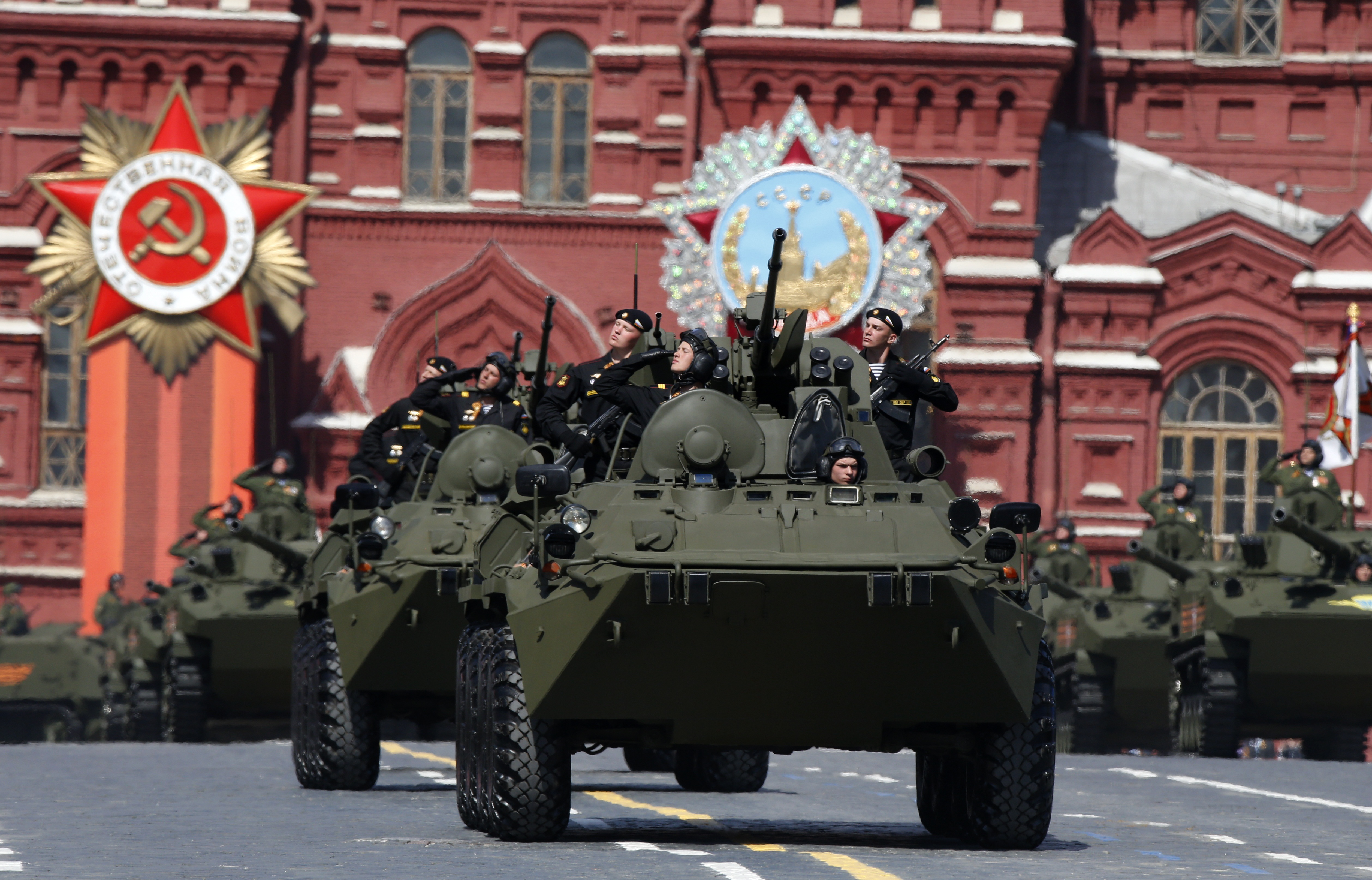 BTR-82A armored personnel carriers