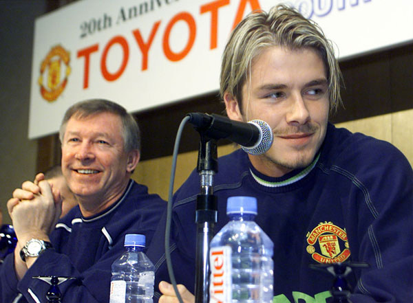 David Beckham and Sir Alex