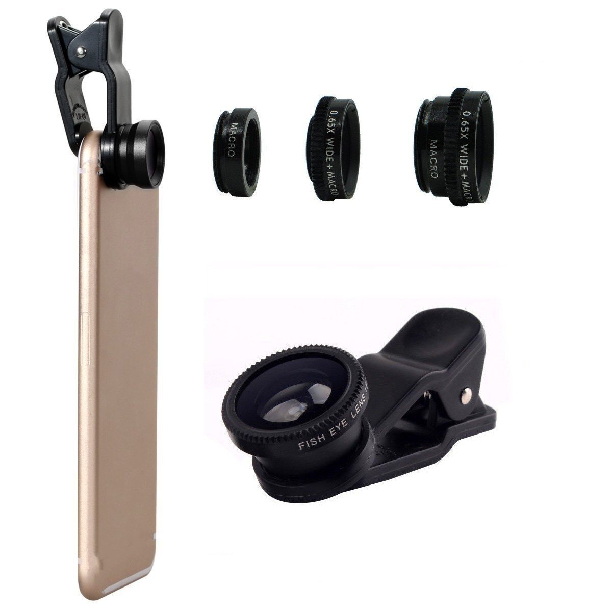 Clip on iPhone Lens Set, $7