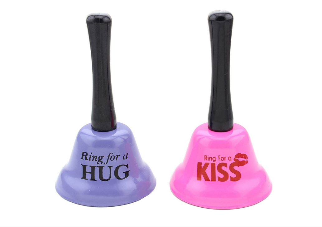 Ring for a Hug and Kiss Bells