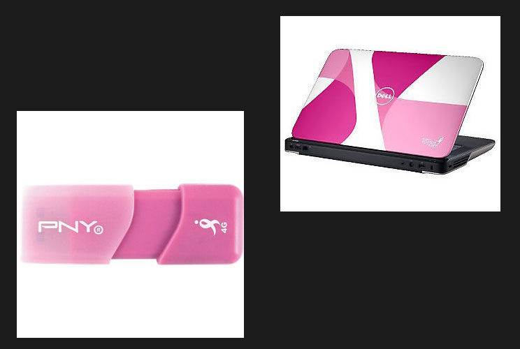 Dell says it will donate $5 for every one of its "Promise Pink" PCs and $10 for every Promise Pink laptop cover sold from May 1, 2010 through April 30, 2012. It has guaranteed a minimum donation of $250,000.