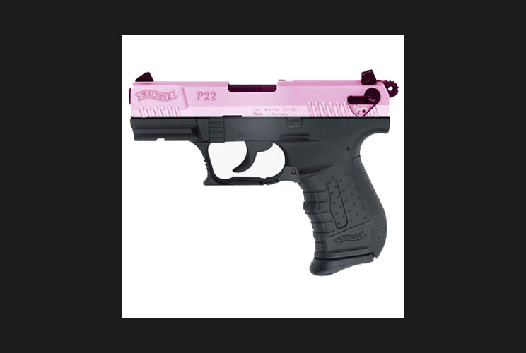 Discount Gun Sales, a Seattle-area company, is advertising an exclusive Komen-branded gun. "Discount Gun Sales is proud to team up with the Susan B. Koman Foundation to offer the Walther P-22 Hope Edition in recognition of Breast Cancer Awareness Month." 