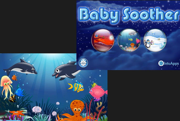 <b>Price:</b> $1.99 (not available for Android)<br><b>Recommended ages:</b> Babies 3-18 months<br><br>This app promises to soothe babies with mesmerizing motions, music and sounds.