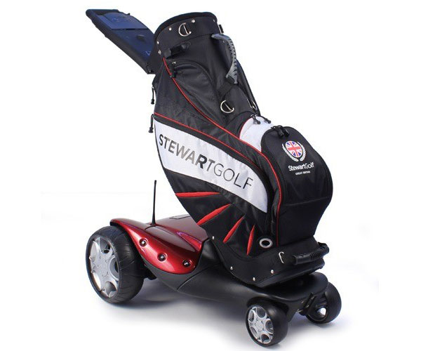 		&lt;p&gt;Cost: $2,278&lt;/p&gt;    &lt;p&gt;Stewart Golf is a U.K. company specializing in golf equipment. One of its main product lines is a selection of electric golf trolleys, such as the F1 Lithium. The website refers to the F1 Lithium as &quot;the pinnacle of powered gol