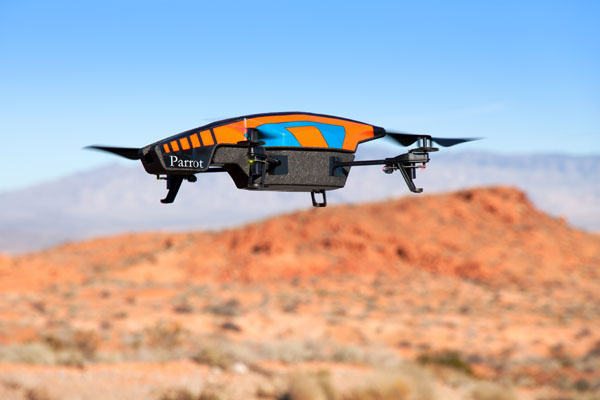 The Parrot AR is the most popular drone on the consumer market. With a built-in camera capable of capturing 720HD video and Wi-Fi capabilities, it can soar through the sky for roughly 18 to 20 minutes. (source: &lt;a href=&quot;http://www.complex.com/tech/2013/03