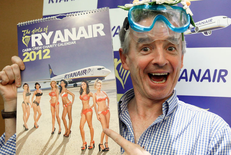 Ryanair is certainly full of creative ideas to increase profits (it made headlines last fall when the CEO announced an in-flight, pay-per-view porn service). In addition to limiting the number of ice cubes in drinks and slimming down the size of its in-fl