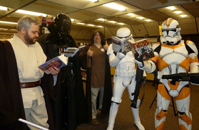 		&lt;p&gt;The Abington Public Library in Massachusetts used part of an $11,700 grant from the federal Institute of Museum and Library Services to host a Star Wars event. &quot;The Star Wars franchise has grossed over $4.5 billion over the past 35 years, so taxpayer