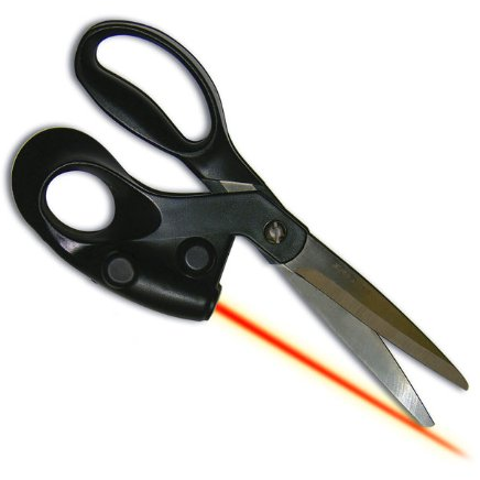 Tech: Laser-Guided Scissors, $19.95