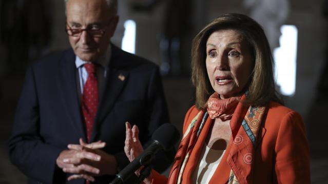 Pelosi and Schumer meet with White House Officials on Capitol Hill