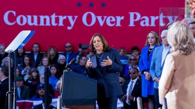 Harris at her Pennsylvania event