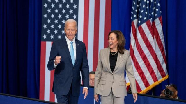 Biden and Harris on Thursday