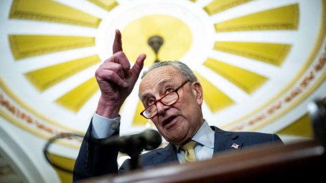 Schumer vowed to keep going on the aid bill.