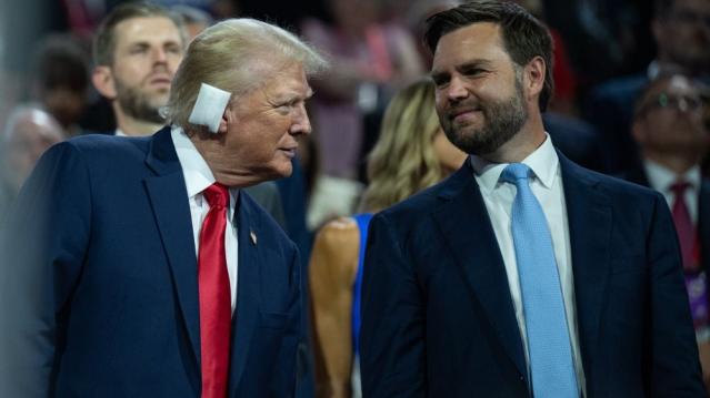 Trump and Vance at the Republcian National Convention