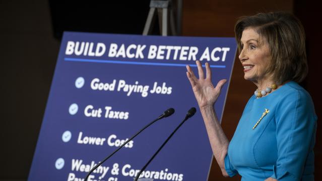 DC: Speaker of the United States House of Representatives Nancy Pelosi (Democrat of California) weekly press conference