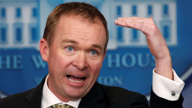 White House Office of Management and Budget Director Mick Mulvaney speaks about the budget at the White House in Washington