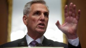 FILE PHOTO: U.S. House Speaker Kevin McCarthy (R-CA) holds a press conference in Washington