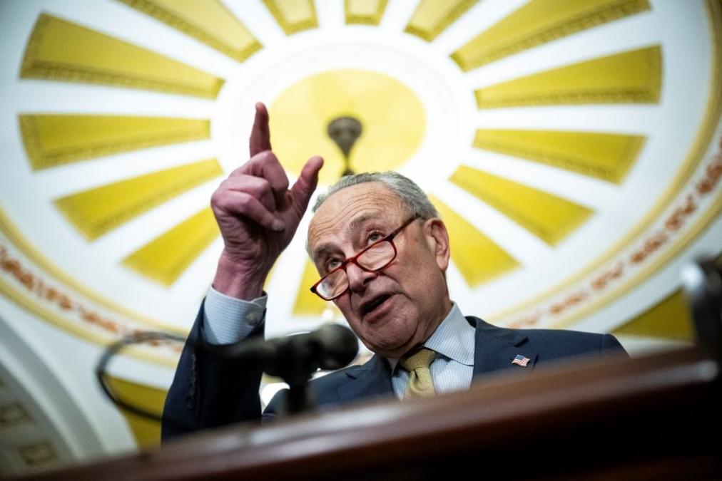 Schumer vowed to keep going on the aid bill.