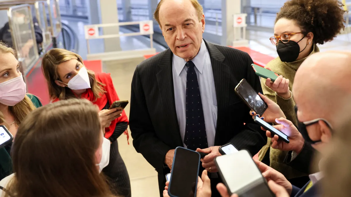 Senator Shelby arrives for votes at the U.S. Capitol in Washington