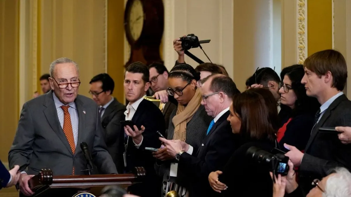 Schumer acknowledged that negotiators need more time. Schumer acknowledged that negotiators need more time.
