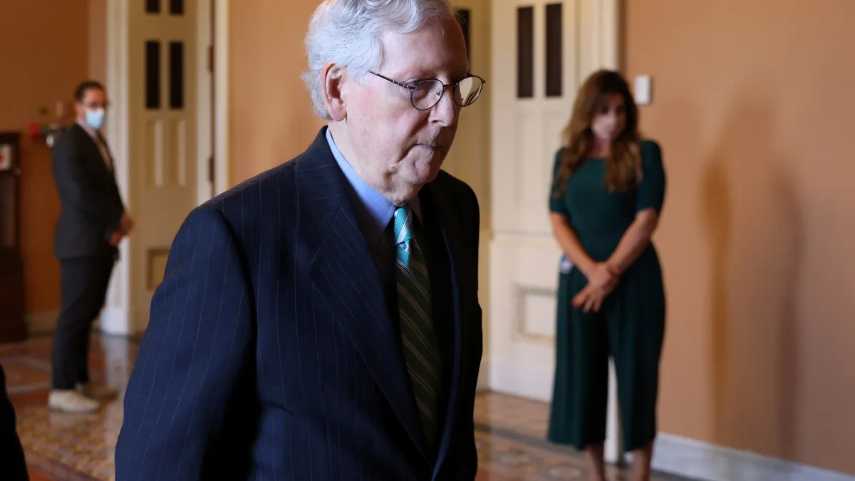 The U.S. Senate reached a deal to pass a $480 billion increase in Treasury Department borrowing authority, at the U.S. Capitol
