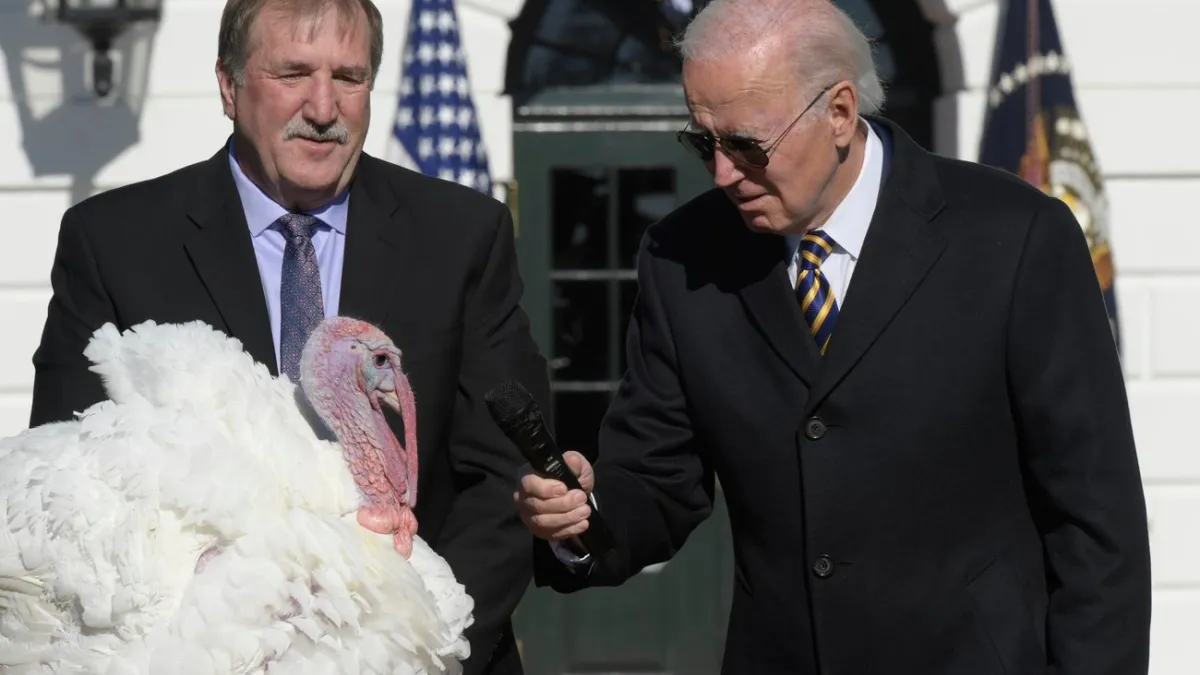 Biden talks turkey Biden talks turkey