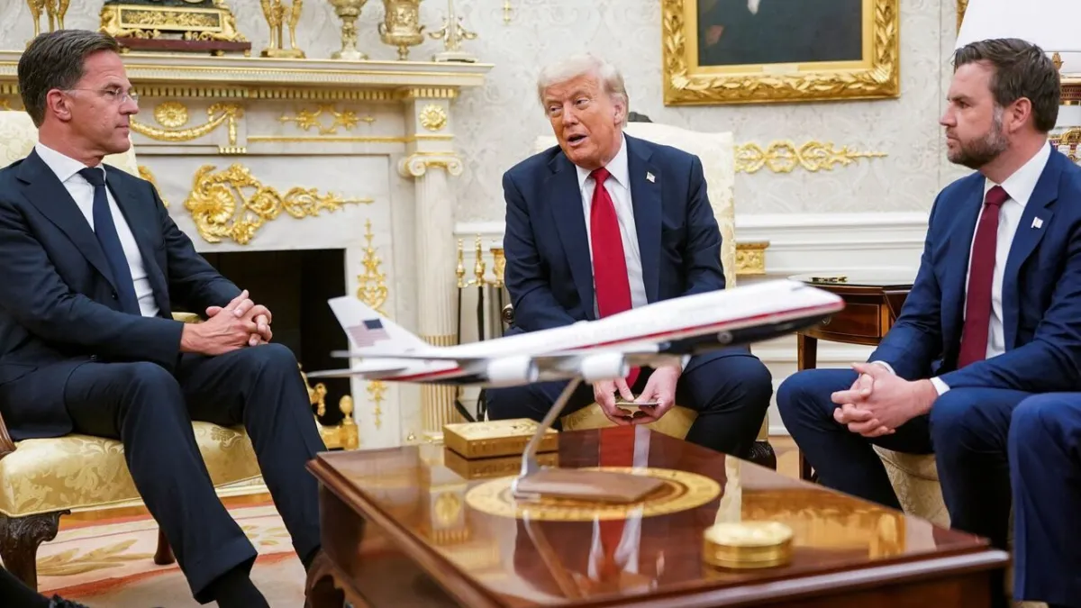 Trump and Vance met with NATO Secretary General Mark Rutte. Trump and Vance met with NATO Secretary General Mark Rutte.