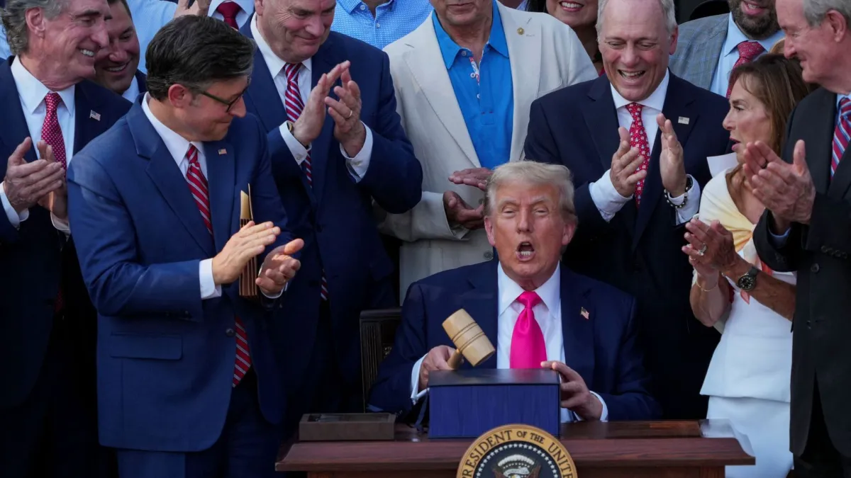 Trump signed the bill into law on July 4. Trump signed the bill into law on July 4.