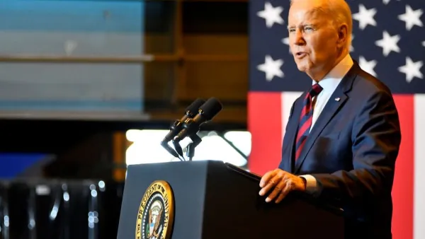 Biden spoke at the Philadelphioa Shipyard Thursday