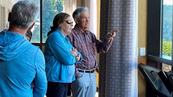 Fed Chair Jerome Powell at a lodge in Jackson Hole, Wyoming.