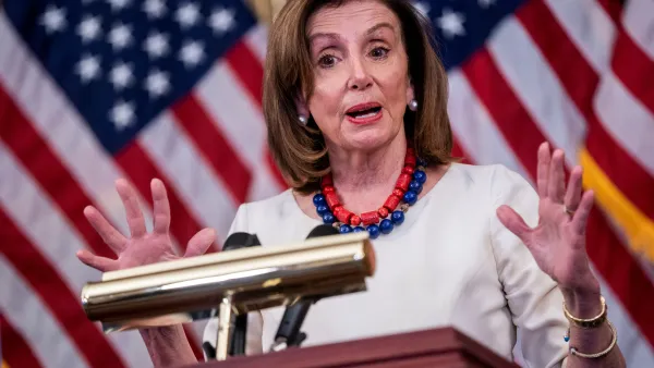 U.S. House Speaker Nancy Pelosi (D-CA) speaks during a news conference on Capitol Hill in Washington