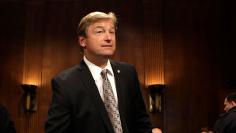 Senator Dean Heller arrives at the Senate Judiciary Committee Privacy, Technology and the Law Subcommittee hearing