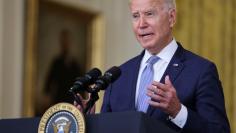  U.S. President Biden discusses administration efforts to lower drug prices in a speech at the White House in Washington