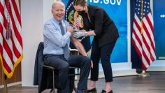 U.S President Joe Biden gets his second COVID-19 booster job on Wednesday March 30,k 2022.
