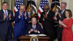 Joe Biden signs the Inflation Reduction Act - Washington