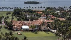 Aug 17, 2022; Palm Beach, FL, USA; An aerial view of the Mar-a-Lago estate of former President Donald Trump on August 17, 2022