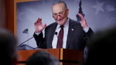 U.S. Senate Majority Leader Schumer holds a news conference at the U.S. Capitol in Washington