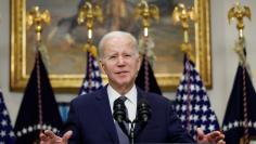 U.S. President Biden delivers remarks on the banking crisis, in Washington
