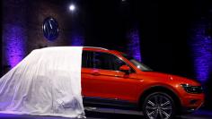 The 2018 Volkswagen Tiguan is unveiled during the North American International Auto Show in Detroit