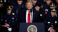 Trump delivers remarks to federal, state and local law enforcement officials in Brentwood, New York