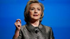 Former U.S. Secretary of State Hillary Clinton speaks during a Gates Foundation event in New York
