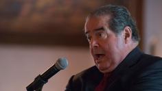 U.S. Supreme Court Justice Antonin Scalia speaks at an event sponsored by the Federalist Society in New York